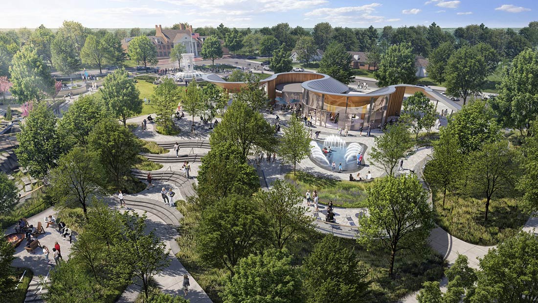 Rendering of Downtown Cary Park