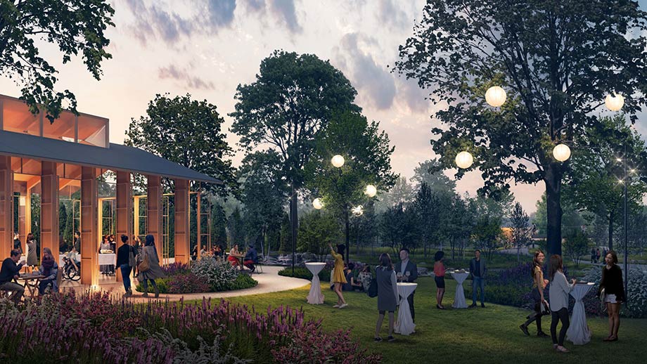 Rendering of the Gathering House at Downtown Cary Park