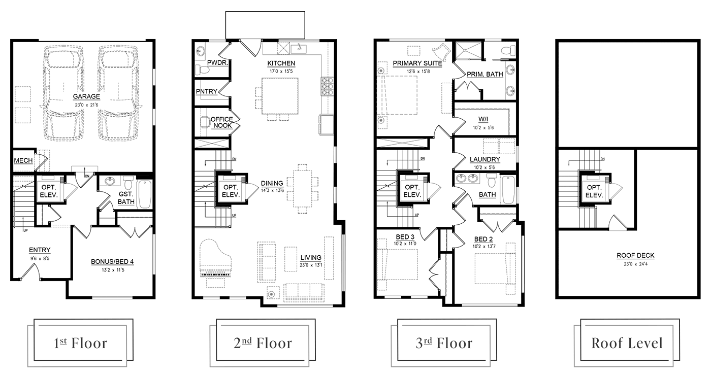 Blueprints for the Byrum I at The Massey