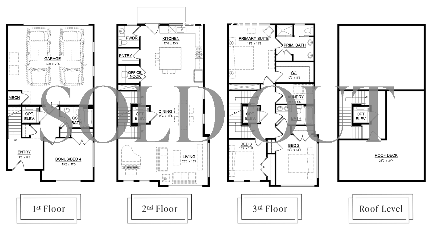 Blueprints for the Byrum I at The Massey